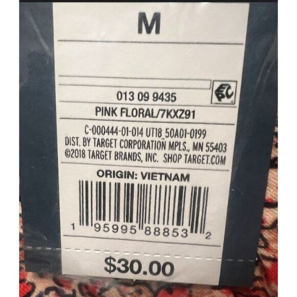 Universal Thread Womens Criss Cross Back Pink Floral Mini Dress Size Medium - Picture 9 of 9